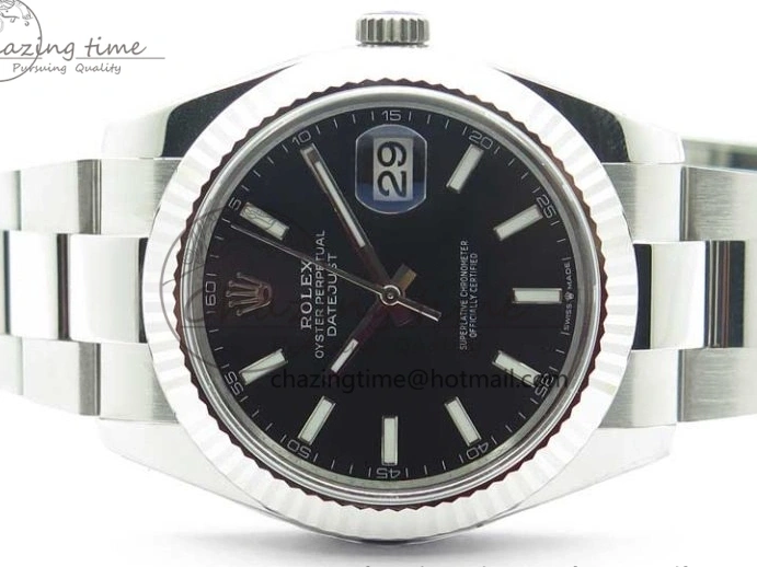 MiroTime 0429 New DateJust 41 126334 ARF 1:1 Best Edition 904L Steel Black Dial on Oyster Bracelet A2824 V Attractive 3008